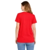 Damska koszulka T-shirt 100% miękka bawełna czerwona roz. 3XL